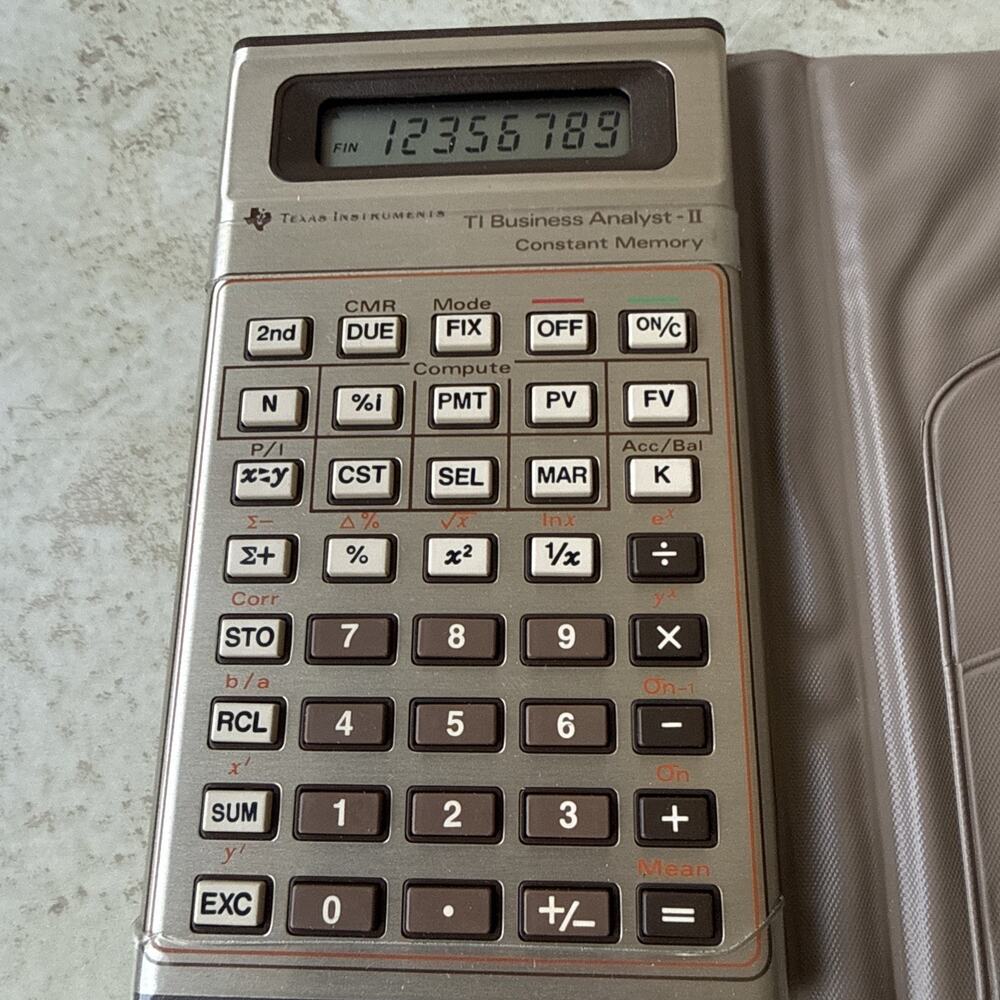 1980 TI Business Analyst-II Executive Calculating System - Picture 5 of 8